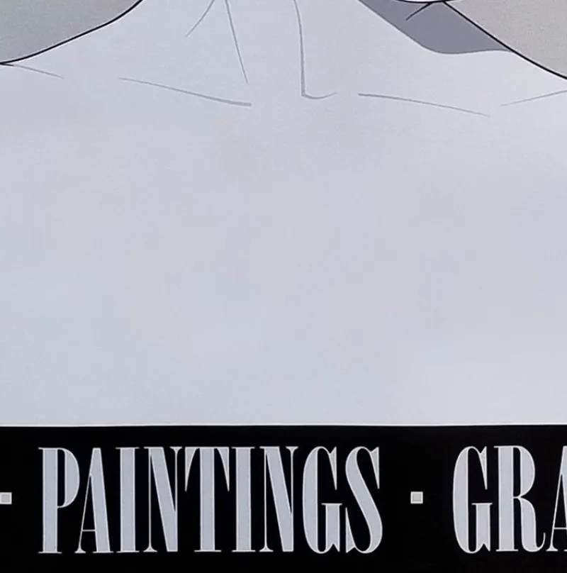 Pamono Silver Foiled Sunglasses Art Poster by Patrick Nagel, 1980s> Posters