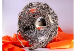 Best Pamono Silver Fruit Bowl with Shell Reliefs and Floral Motifs