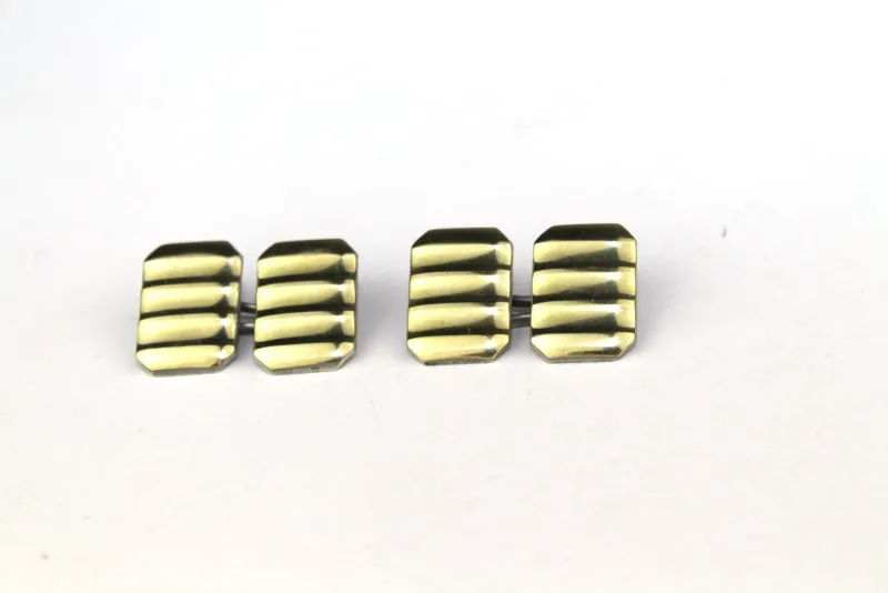 Pamono Silver Gilt Cufflinks, 1960s, Set of 2> Cufflinks