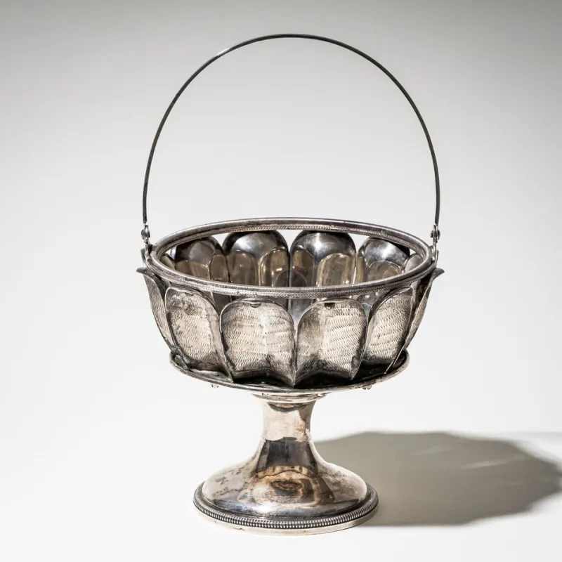 Outlet Pamono Silver Handled Bowl by Benedikt N.K. Ranninger, Vienna, 1819