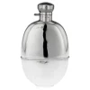 Best Pamono Silver Hip Flask, Sheffield, England, 1926