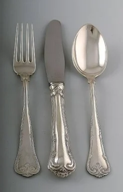 Sale Pamono Silver Lunch Service Set from Cohr, 20th Century, Set of 16