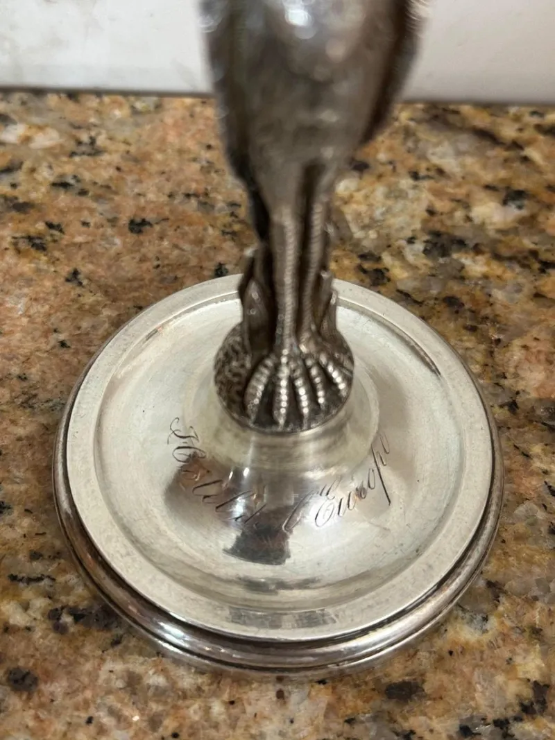 Best Pamono Silver Metal Menu Holder, 1900