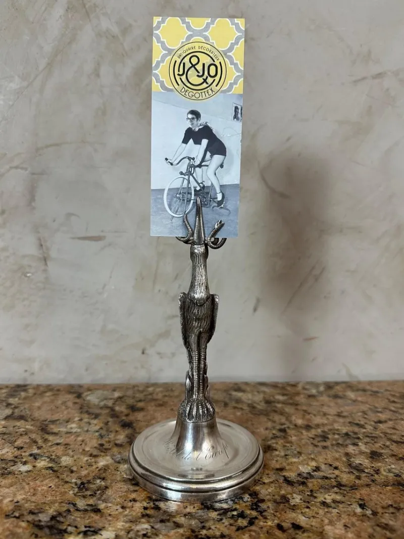 Best Pamono Silver Metal Menu Holder, 1900
