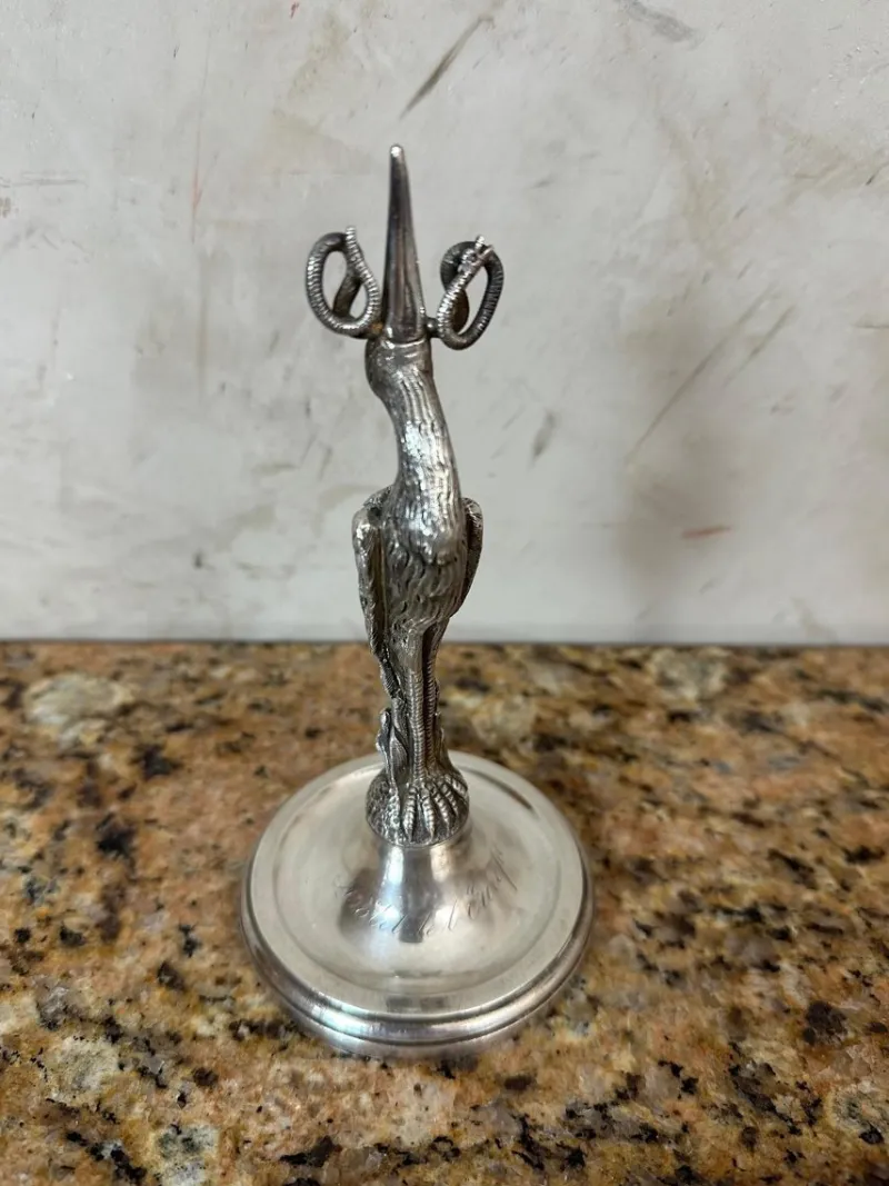 Best Pamono Silver Metal Menu Holder, 1900