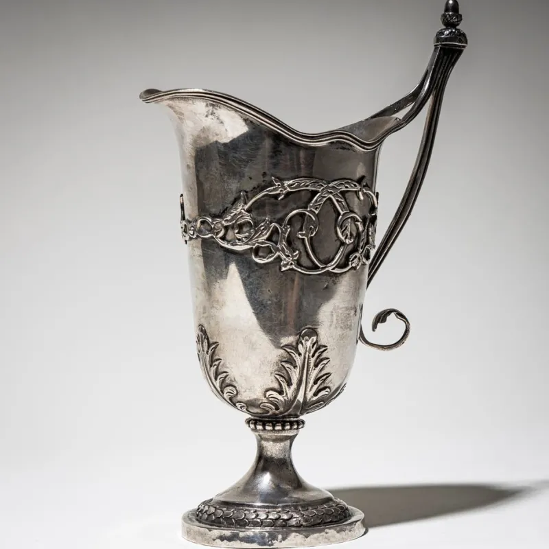 Sale Pamono Silver Milk Jug, Leipzig, Germany, 1800s