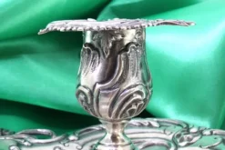 Pamono Silver Paddle with Reliefs, Applications and Cutouts & Handle Resting on a Circular Base><noscript><img width=