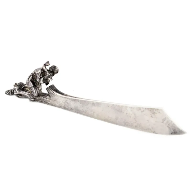 Discount Pamono Silver Paper Knife, 19th Century