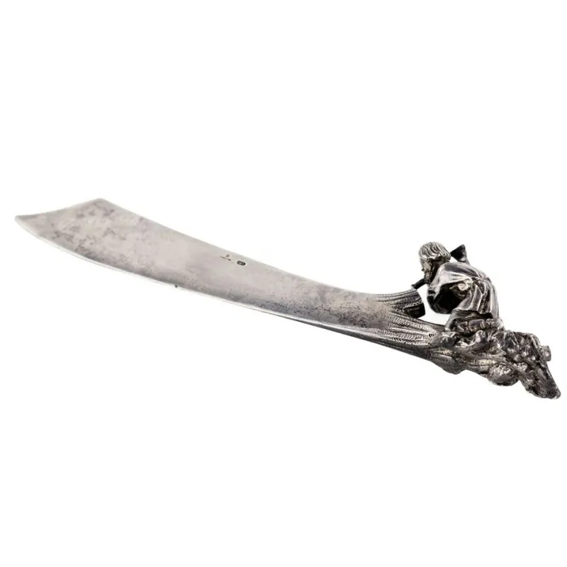 Discount Pamono Silver Paper Knife, 19th Century