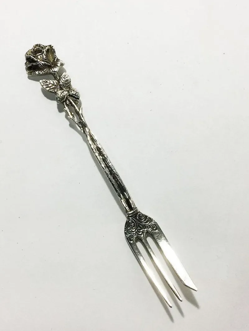 Online Pamono Silver Pastry Forks, Teaspoons and Sugar Scoop by Christoph Widmann, Germany, Set of 13