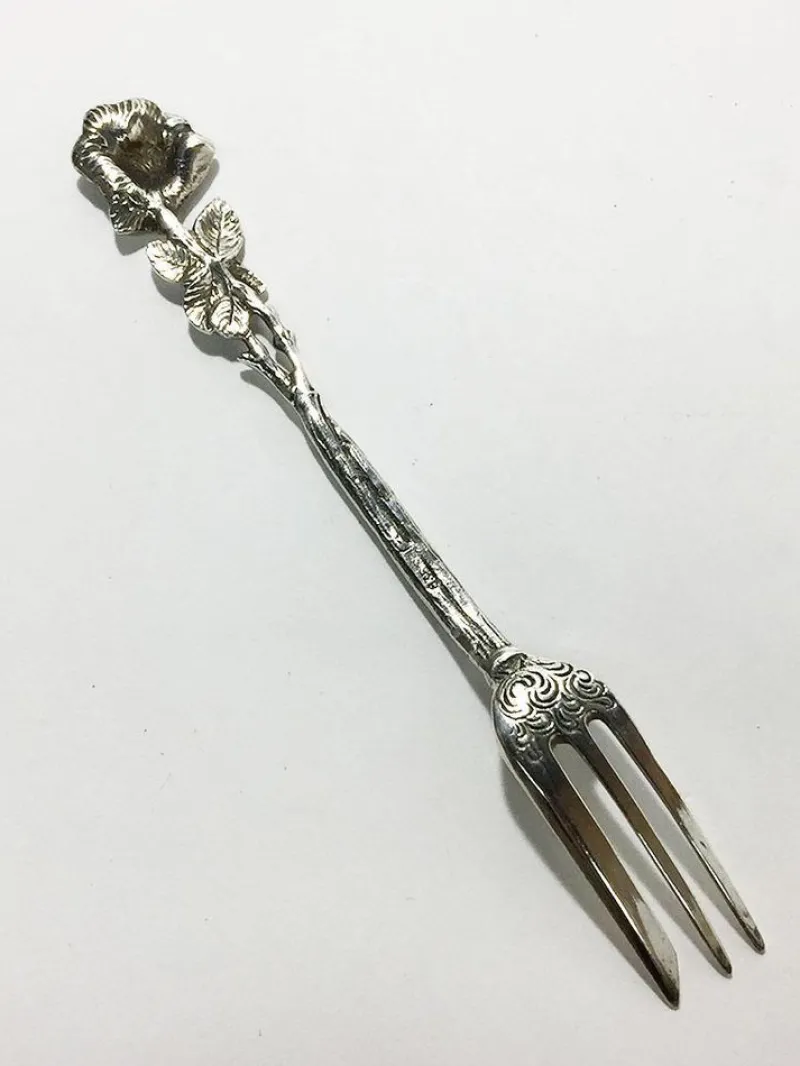 Online Pamono Silver Pastry Forks, Teaspoons and Sugar Scoop by Christoph Widmann, Germany, Set of 13