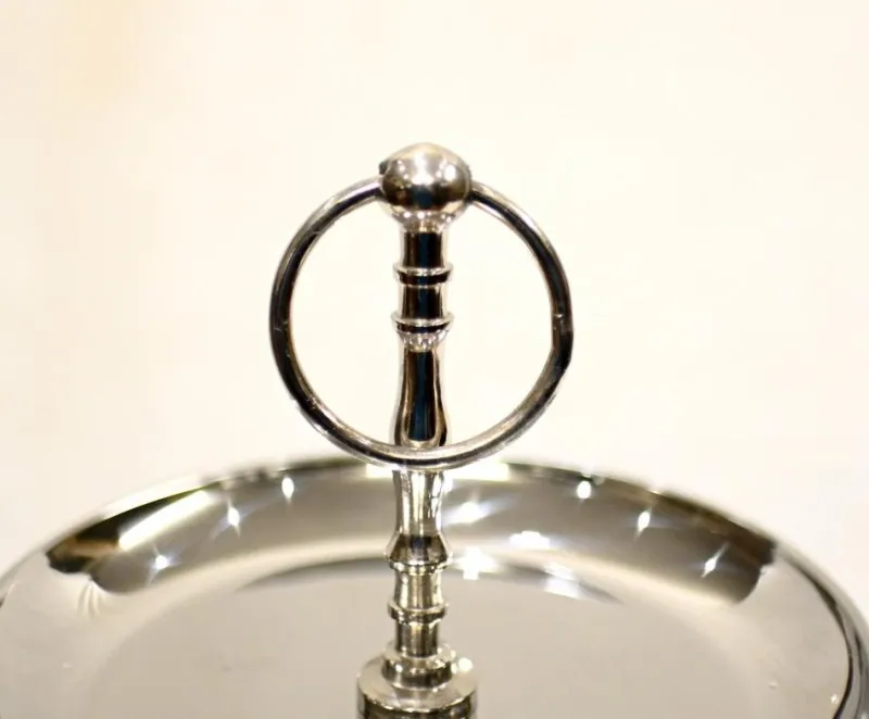 Pamono Silver Plate Cake Stand 3 Tiered Afternoon Tea> Cutlery & Serving Utensils