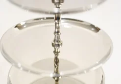 Pamono Silver Plate Cake Stand 3 Tiered Afternoon Tea><noscript><img width=