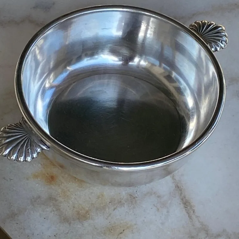 Hot Pamono Silver Plate Metal Bowl by Felix Frères, France