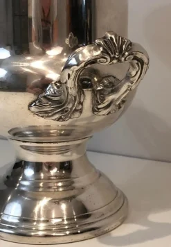 Pamono Silver Plated Champagne Bucket, France, 1900s><noscript><img width=
