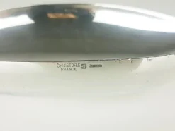 Pamono Silver Plated Metal Bowl and Box from Christofle, 1960s, Set of 2><noscript><img width=