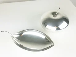 Pamono Silver Plated Metal Bowl and Box from Christofle, 1960s, Set of 2><noscript><img width=