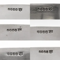 Clearance Pamono Silver Plated Napkin Holders, Sheffield, England, 1880, Set of 6