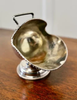 Pamono Silver Plated Novelty Sugar Scuttle with Original Scoop, 1920s, Set of 2><noscript><img width=