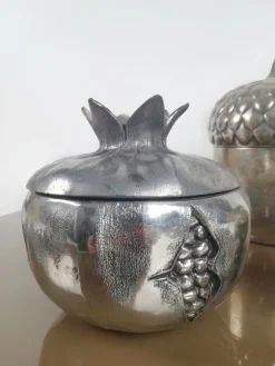 Best Pamono Silver Plated Pomegranate Ice Bucket by Mauro Manetti, Florence, Italy, 1970s