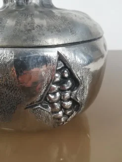 Best Pamono Silver Plated Pomegranate Ice Bucket by Mauro Manetti, Florence, Italy, 1970s