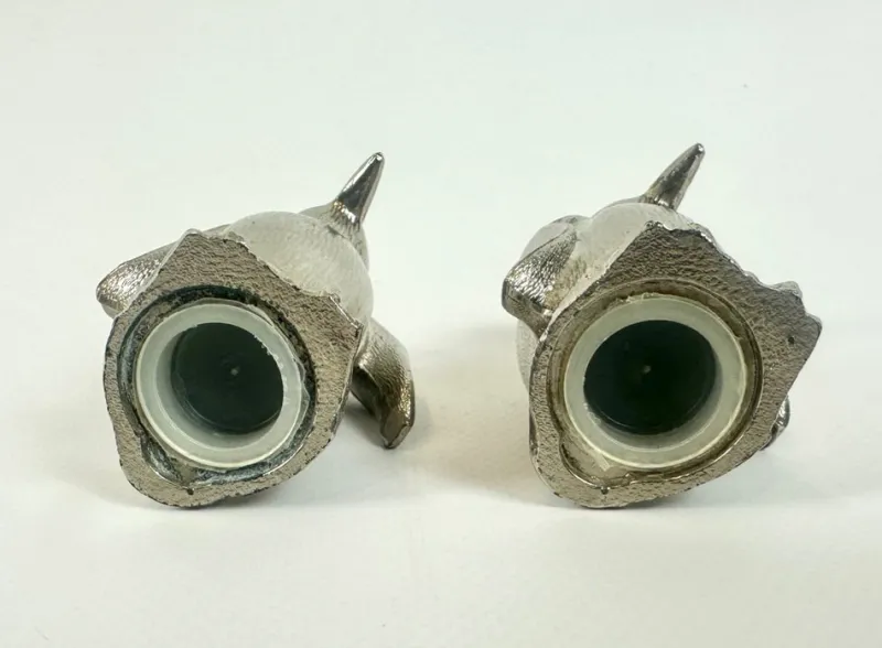 Pamono Silver Plated Salt and Pepper Penguins, 1970s, Set of 2> Salt & Pepper Shakers