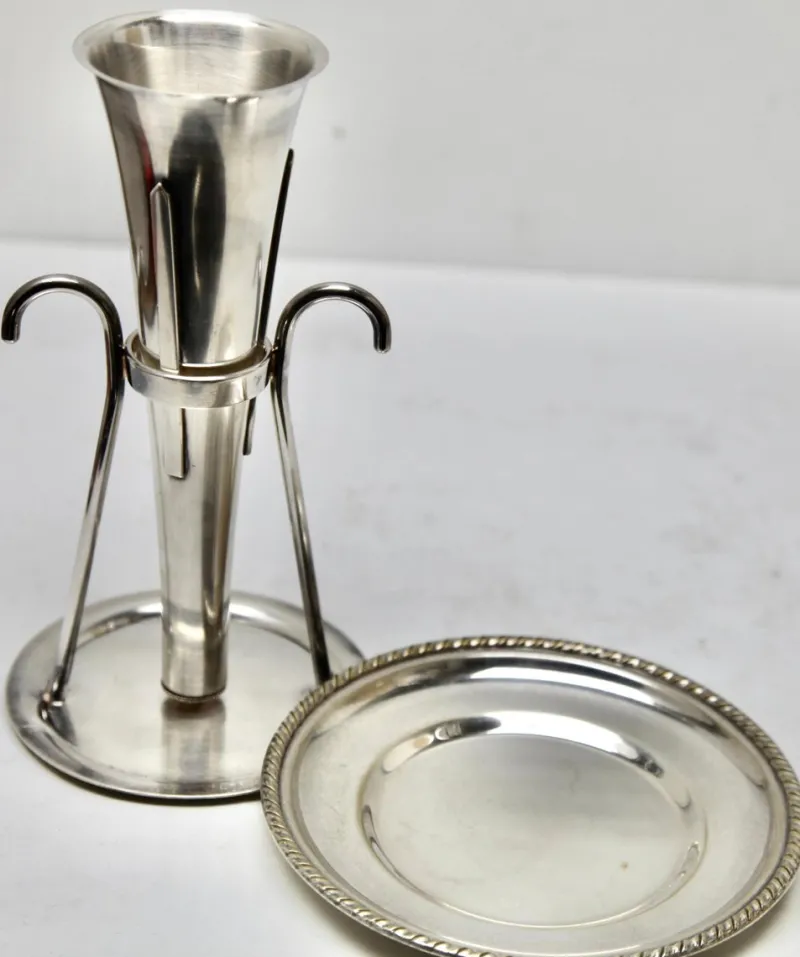 Clearance Pamono Silver Plated Wine Bar Funnel