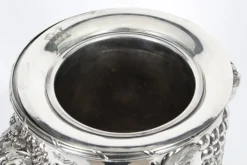 Pamono Silver Plated Wine Coolers from Hawksworth, Eyre & Co, 19th Century, Set of 2><noscript><img width=