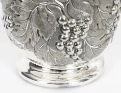 Pamono Silver Plated Wine Coolers from Hawksworth, Eyre & Co, 19th Century, Set of 2><noscript><img width=
