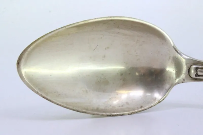 Online Pamono Silver Rice and Serving Spoon with Embossed Handle Grooves