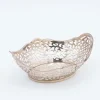 New Pamono Silver Ring Bowl with Grid Cutout
