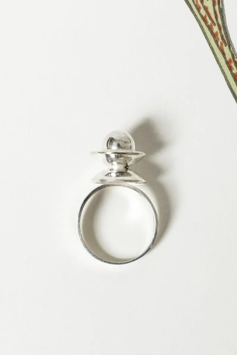 Pamono Silver Ring from Erik Granit, 1967> Rings