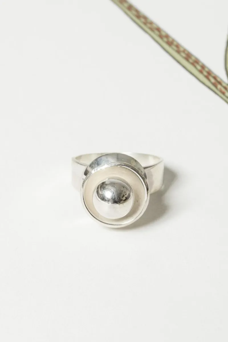 Pamono Silver Ring from Erik Granit, 1967> Rings