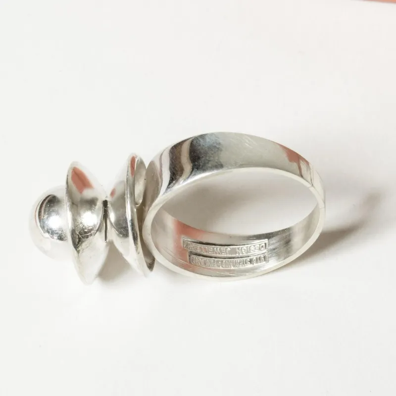 Pamono Silver Ring from Erik Granit, 1967> Rings