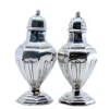 Pamono Silver Salt and Pepper Shaker with Reliefs, Set of 2> Salt & Pepper Shakers