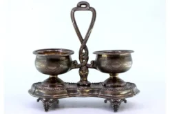 Outlet Pamono Silver Salt and Pepper Shakers with Pearly Friezes