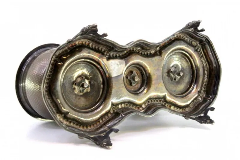 Outlet Pamono Silver Salt and Pepper Shakers with Pearly Friezes