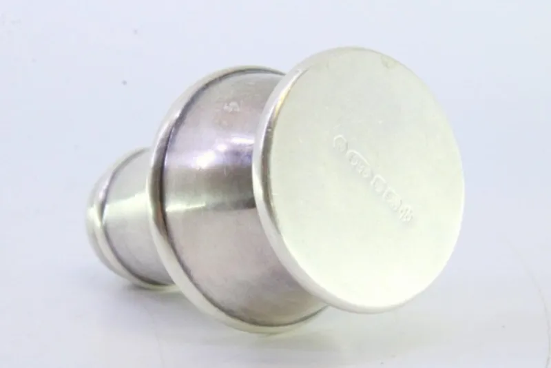 Sale Pamono Silver Salt Shaker with Edge and Base Friezes