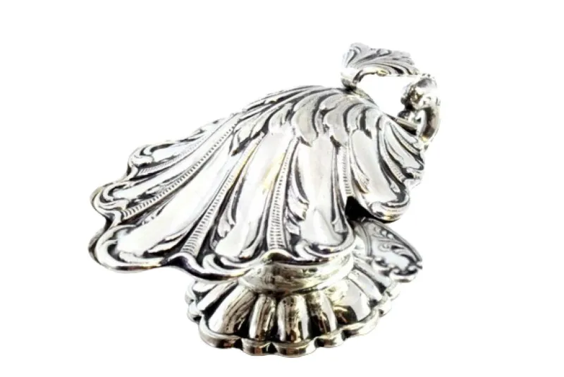 Pamono Silver Salt Shaker with Reliefs and Applications