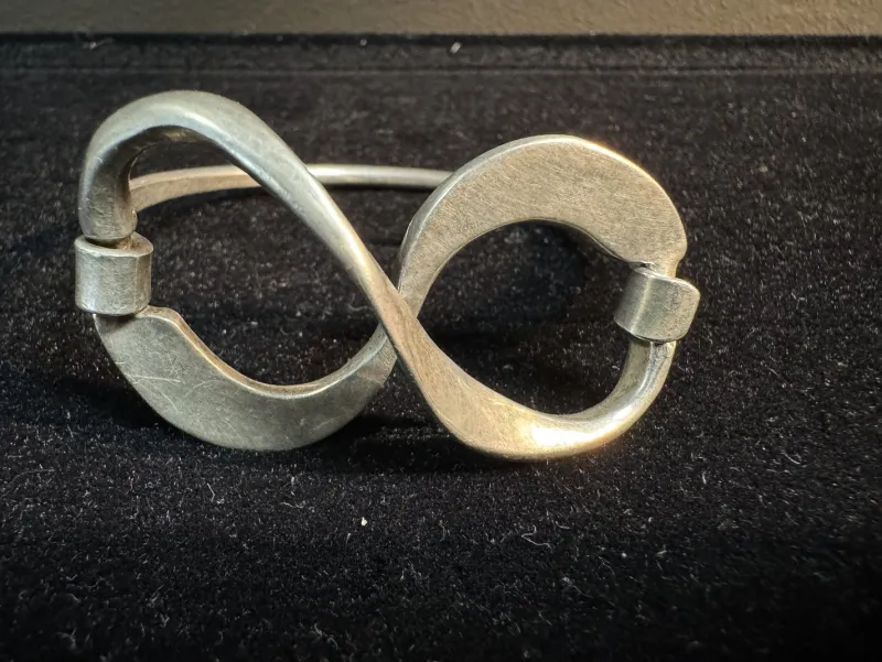 Pamono Silver Scroll Bracelet, 1970s> Bracelets