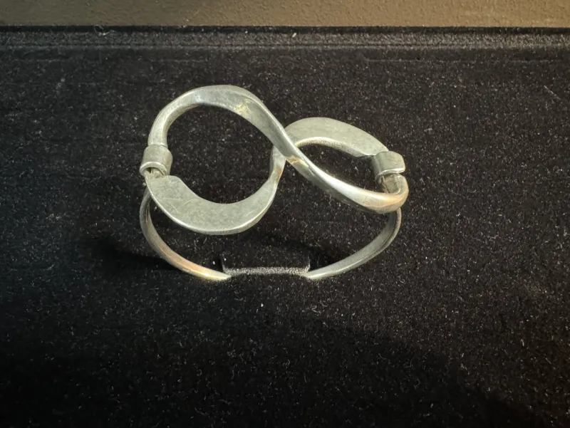 Pamono Silver Scroll Bracelet, 1970s> Bracelets