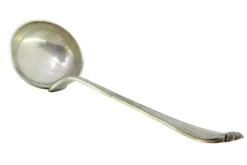 New Pamono Silver Soup Ladle with Raised Edges