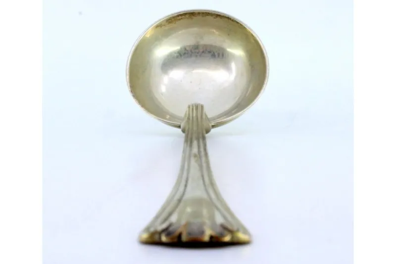 New Pamono Silver Soup Ladle with Raised Edges