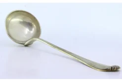 New Pamono Silver Soup Ladle with Raised Edges