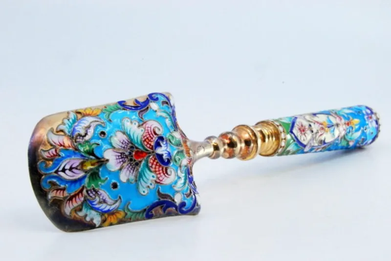 Pamono Silver Spoon for Spices in Russian Style> Cutlery & Serving Utensils