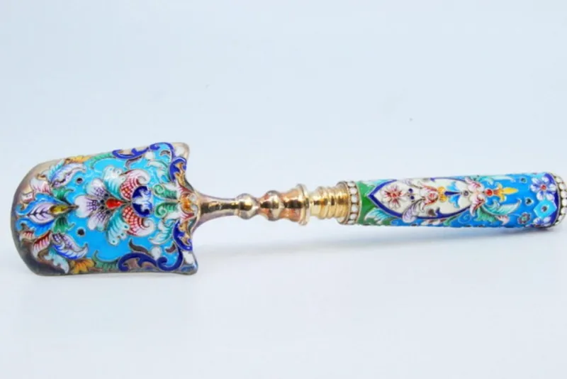 Pamono Silver Spoon for Spices in Russian Style> Cutlery & Serving Utensils