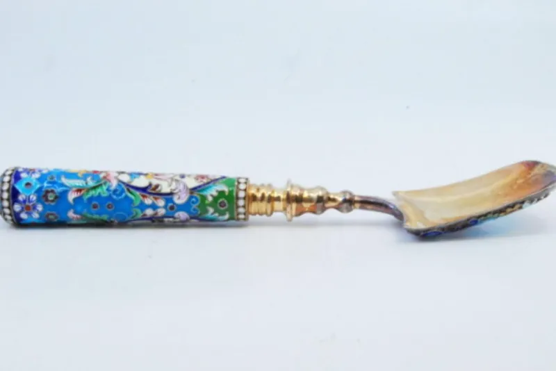 Pamono Silver Spoon for Spices in Russian Style> Cutlery & Serving Utensils