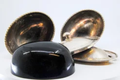 Pamono Silver Sugar Bowls with Friezes on the Edges, Set of 2><noscript><img width=