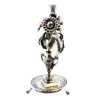 Pamono Silver Toothpick Holder with Floral Reliefs and Applications, Jar with Circular Base and Claw-Shaped Feet> Dinnerware Accessories