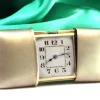 Clearance Pamono Silver Travel Watch with Gold Mechanical Movement